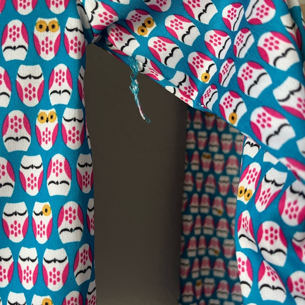 Cuddl Duds Girls Thermal Underwear Set Owls - Picture 4 of 6